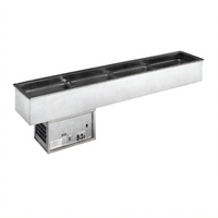 Atlas Metal RML-4 Slim-Line 4-Pan Self-Contained Refrigerated Cold Food Drop-In Unit