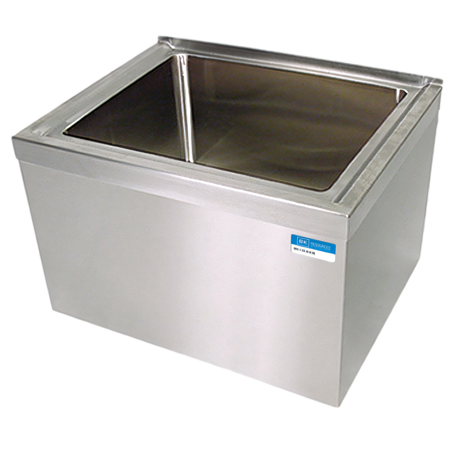 Product image #1 for Floor-Mounted Stainless Steel Mop Sink Kit with 20" x 16" x 12" Bowl