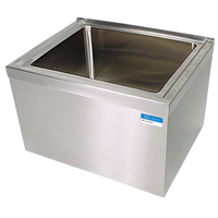 Floor-Mounted Stainless Steel Mop Sink Kit with 20