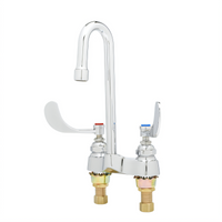 T&S Brass B-0892 4-Inch Centerset Deck-Mount Medical Faucet with 2.2 GPM Swivel Gooseneck