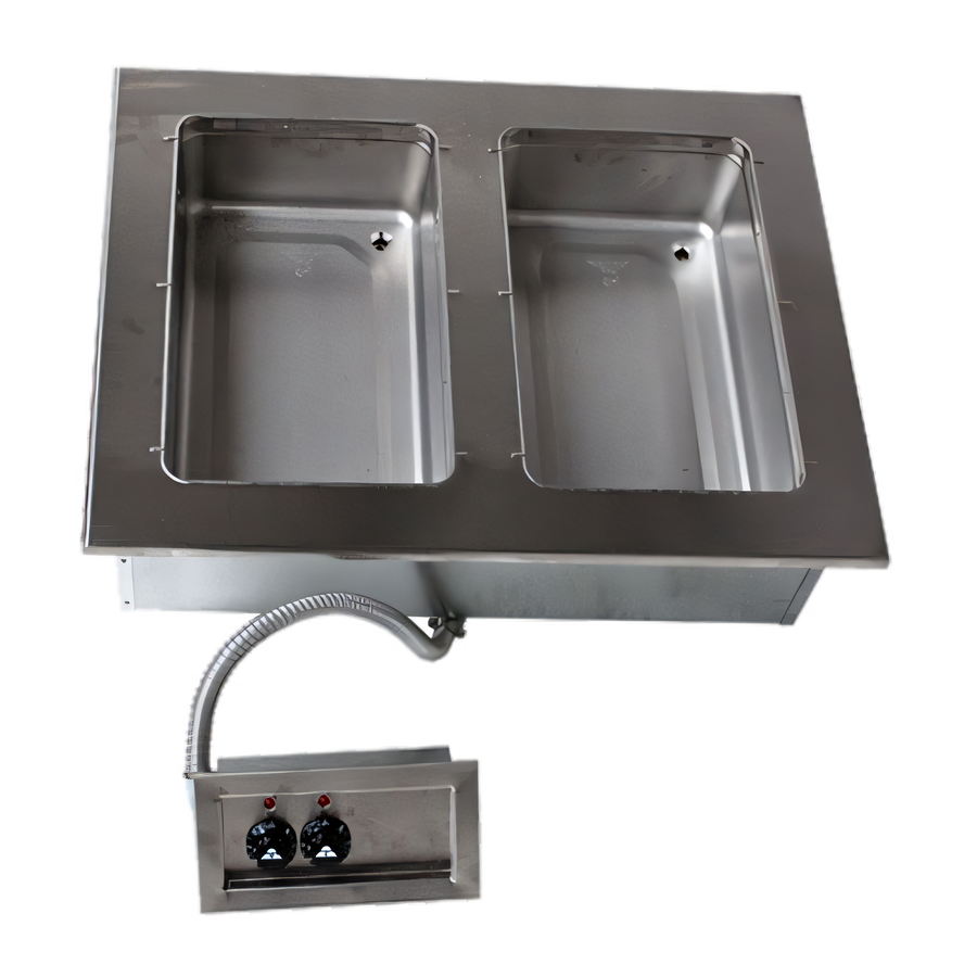 Product image #1 for Advance Tabco Triumph Supreme 2-Pan Drop-In Electric Sealed Hot Food Well with Drains, 120V
