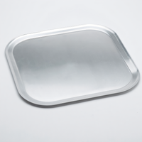 16-Inch Square Thin Pizza Pan, Wide Rim, Solid 18-Gauge Aluminum