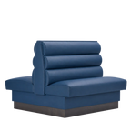 Thumbnail image #1 for ATSMFG ATS AT&S-AD-W36-3CHHO GR6 William Standard Booth, double, 48" long x 36" high, 3-channel Horizontal back, removable sinuous spring seat with