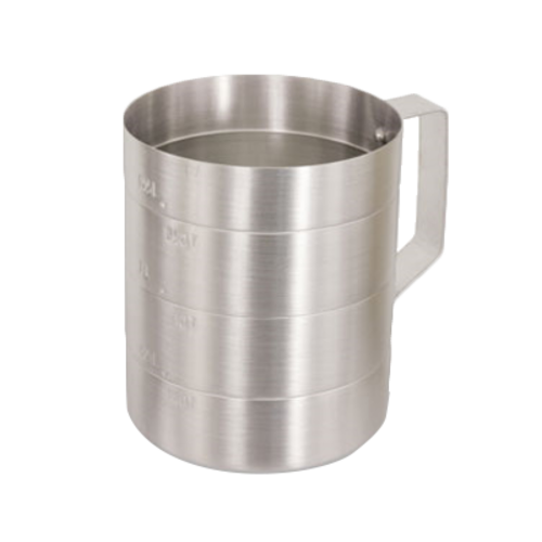 Product image #1 for Crestware 2-Quart Straight-Sided Aluminum Dry Measuring Cup