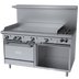 Thumbnail image #1 for Garland G Starfire Pro Series 60-Inch Gas Restaurant Range with 2 Open Burners, 48-Inch Griddle, Standard Oven, and Storage Base