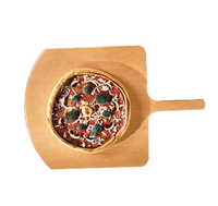 American Metalcraft Pressed Wood Square Pizza Peel with 18 x 18-Inch Blade, 26-Inch Overall Length