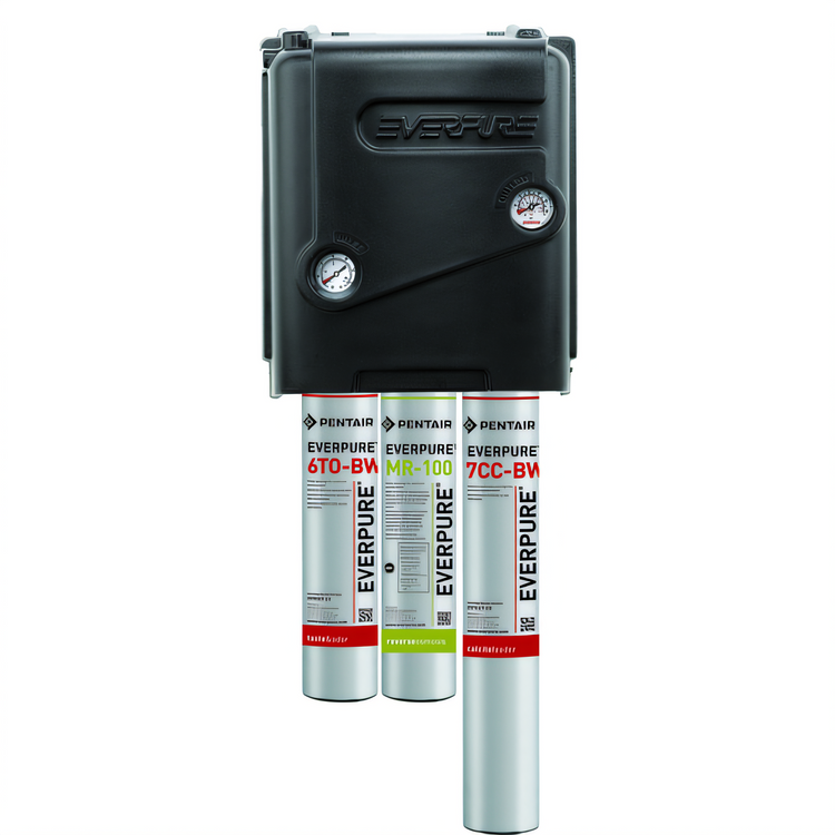 Product image #1 for Everpure MRS-100CC-BL Wall-Mounted Reverse Osmosis Water Filtration System, 100 GPD