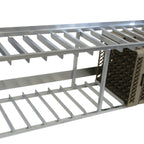 Thumbnail image #1 for Channel Manufacturing DRH-13WM Wall-Mounted Aluminum Dish Rack Holder, 13-Rack Capacity, 61.5"W x 18"D x 25.5"H