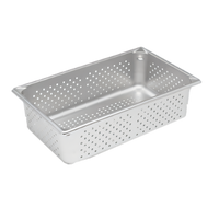 Vollrath Super Pan V Full-Size Perforated Hotel Pan, 6-Inch Deep, 22-Gauge 300 Series Stainless Steel