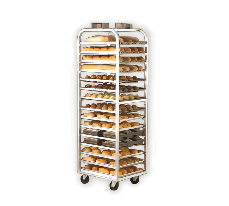 Product image #1 for Adamatic/Revent C-Lift Roll-In Oven Rack, 15-Pan Capacity, Single End Load
