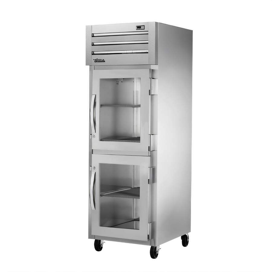 Product image #1 for True SPEC SERIES One-Section Reach-In Display Freezer, -10°F, with Two Glass Half Doors