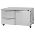 Thumbnail image #1 for Turbo Air PRO Series Two-Section Undercounter Refrigerator with 1 Door and 2 Drawers, Stainless Steel