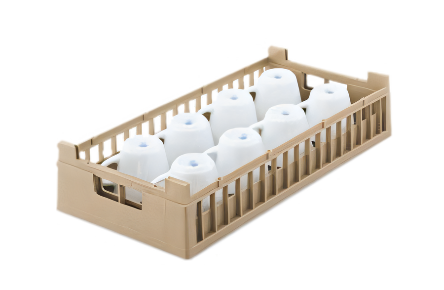 Product image #1 for Signature Half-Size 8-Compartment Polypropylene Cup Rack