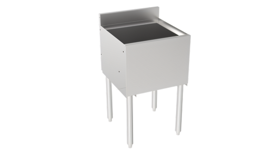 Product image #1 for Krowne Silver Series Insulated Stainless Steel Bar Ice Bin with Full Sliding Cover, 18 Inch Wide x 12 Inch Deep