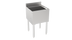Thumbnail image #1 for Krowne Silver Series Insulated Stainless Steel Bar Ice Bin with Full Sliding Cover, 18 Inch Wide x 12 Inch Deep