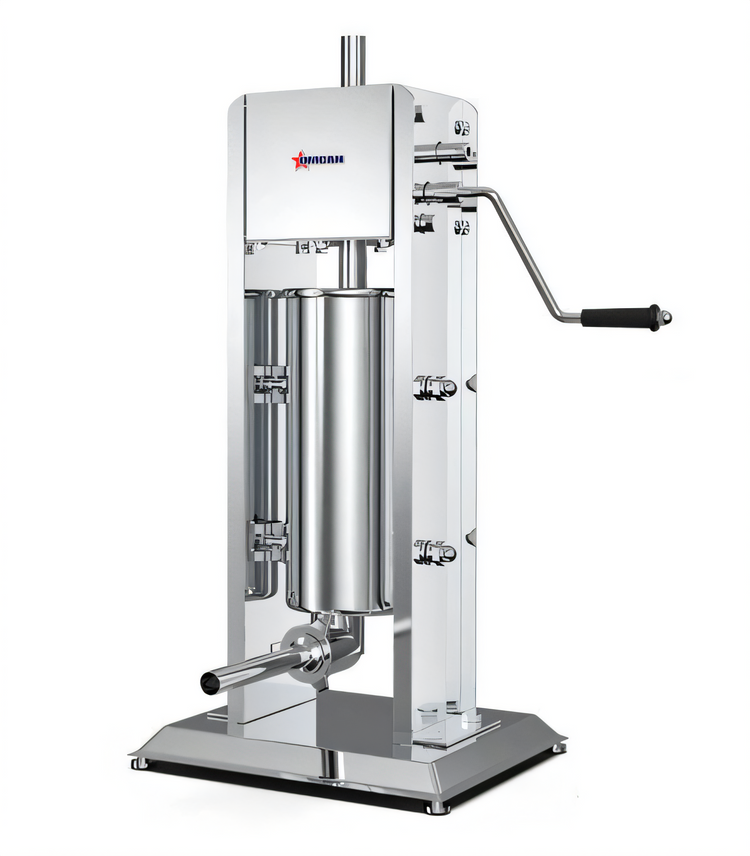 Product image #1 for Omcan USA 11 lb Manual Vertical Stainless Steel Sausage Stuffer with Gear Drive