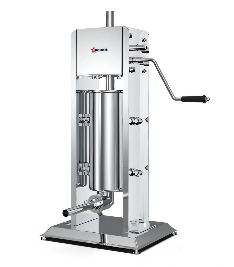 Product image #1 for Omcan USA 11 lb Manual Vertical Stainless Steel Sausage Stuffer with Gear Drive