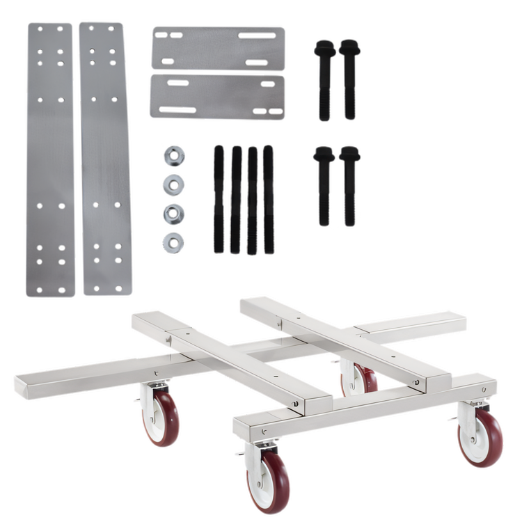 Product image #2 for Ovention 3-High Stacking Kit for S2000/C2000 Ovens with Heavy Cart and Locking Casters