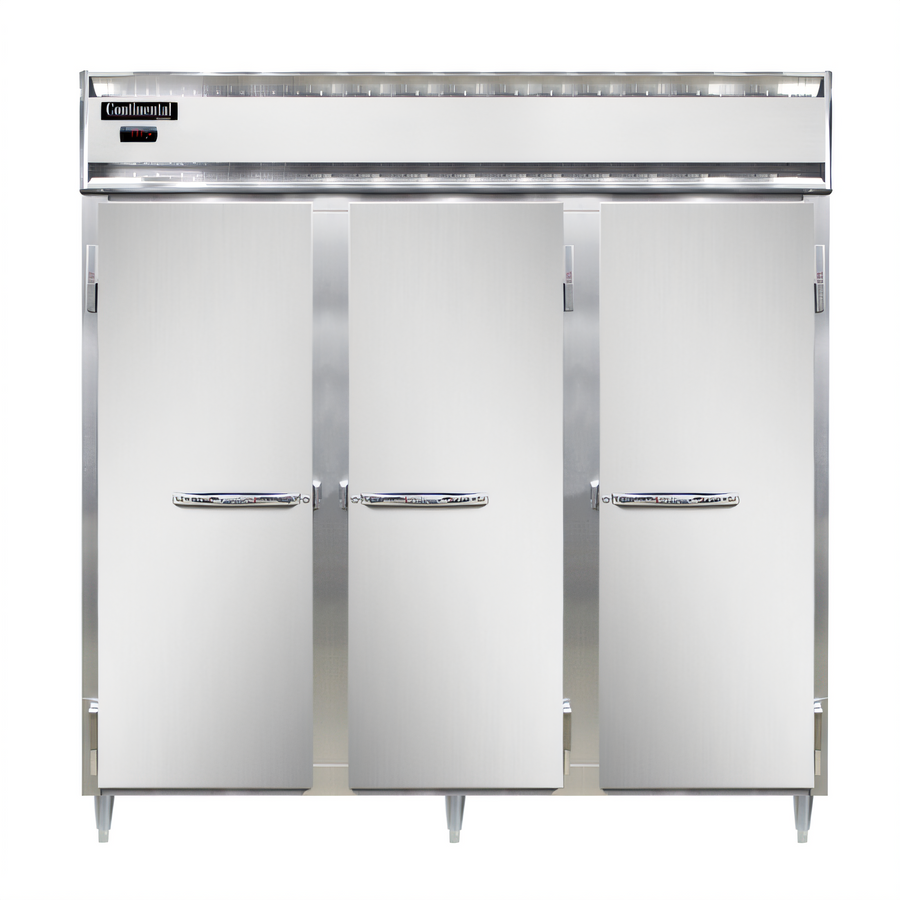 Product image #1 for Continental Refrigerator Designer Line DL3W-SA Three-Section Reach-In Heated Cabinet