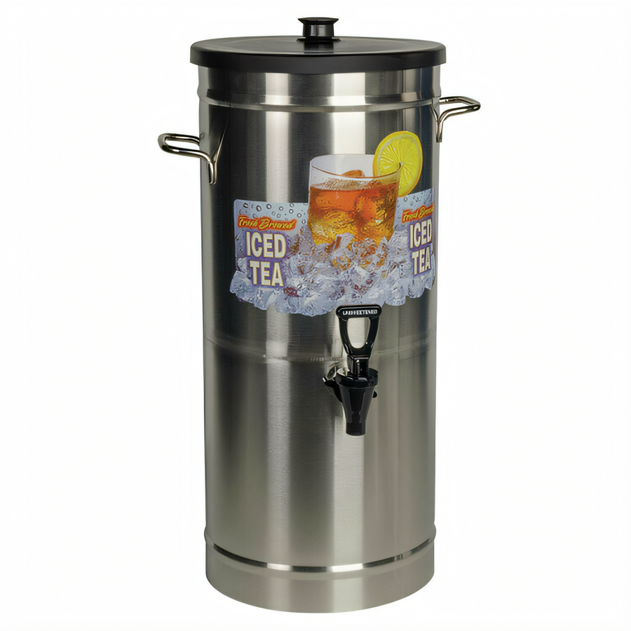 Product image #1 for 3.5 Gallon Tower Coffee / Tea Dispenser with Solid Black Lid and Side Carry Handles