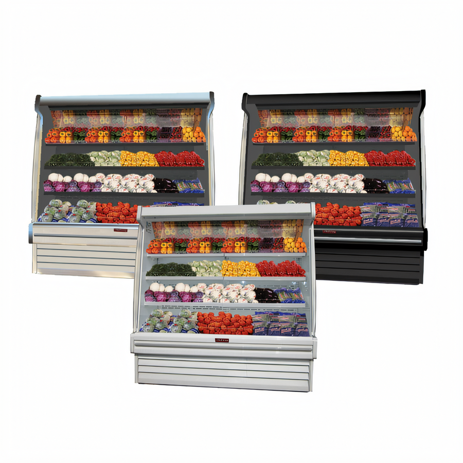 Product image #1 for Howard-McCray 35E Series Sloped Produce Open Merchandiser, 51-Inch, Self-Contained, Black, LED, Endless Design