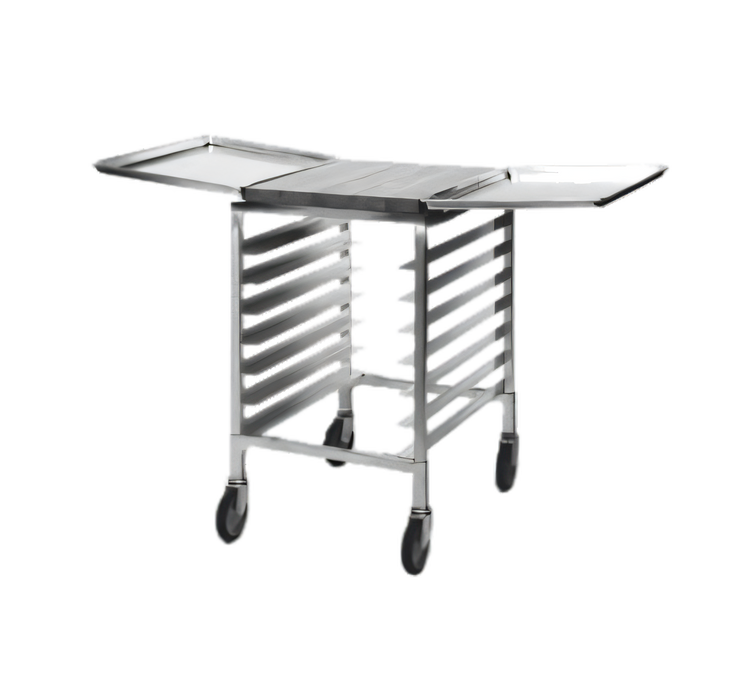 Product image #1 for Panco Mobile Counter-Height Utility Rack for 18" x 26" Trays, 9-Tray Capacity