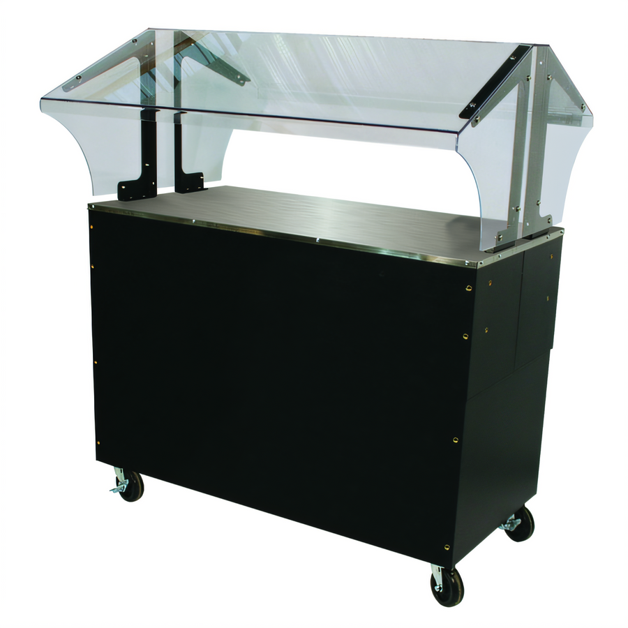 Product image #1 for Triumph Supreme Portable Solid Top Buffet Table with Enclosed Base and Double-Sided Sneeze Guard, 47-1/8 Inch Wide