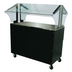 Thumbnail image #1 for Triumph Supreme Portable Solid Top Buffet Table with Enclosed Base and Double-Sided Sneeze Guard, 47-1/8 Inch Wide