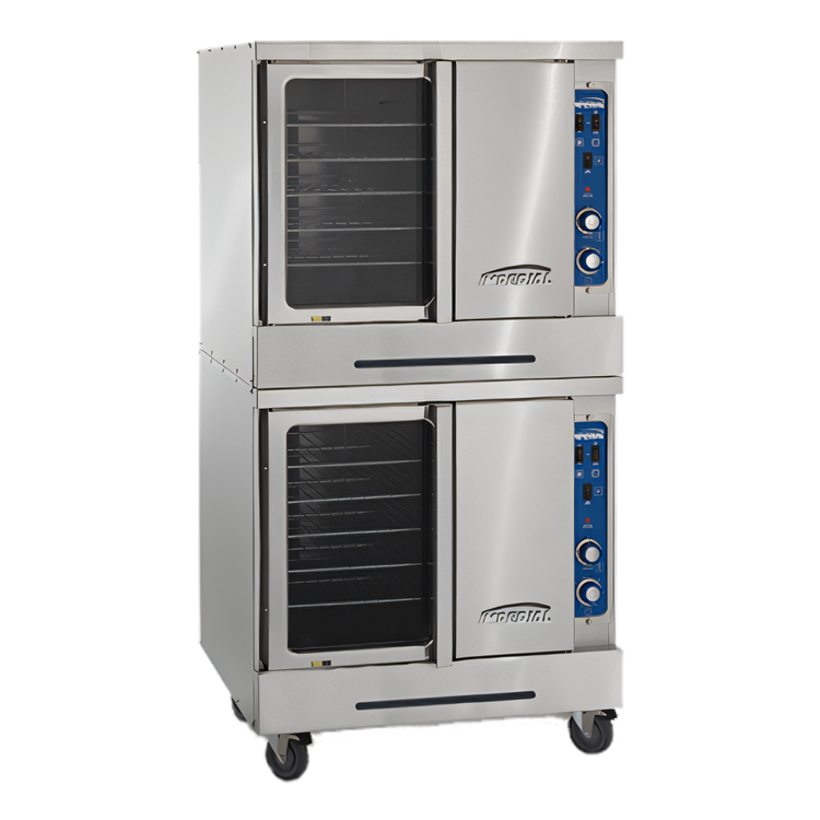 Product image #1 for Imperial PCVDG-2 Double Deck Bakery Depth Gas Convection Oven with Manual Controls