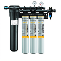 Everpure Insurice Triple PF-7FC-S Ice Maker Water Filtration System, 75,000 Gallons, 7.5 GPM