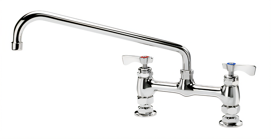 Product image #1 for Krowne Royal Series 8-Inch Center Raised Deck Mount Faucet with 14-Inch Swing Spout, Low Lead
