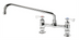 Thumbnail image #1 for Krowne Royal Series 8-Inch Center Raised Deck Mount Faucet with 14-Inch Swing Spout, Low Lead