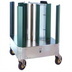 Thumbnail image #1 for Cres Cor Poker Chip-Style 4-Section Aluminum Dish Dolly with Adjustable Adapters