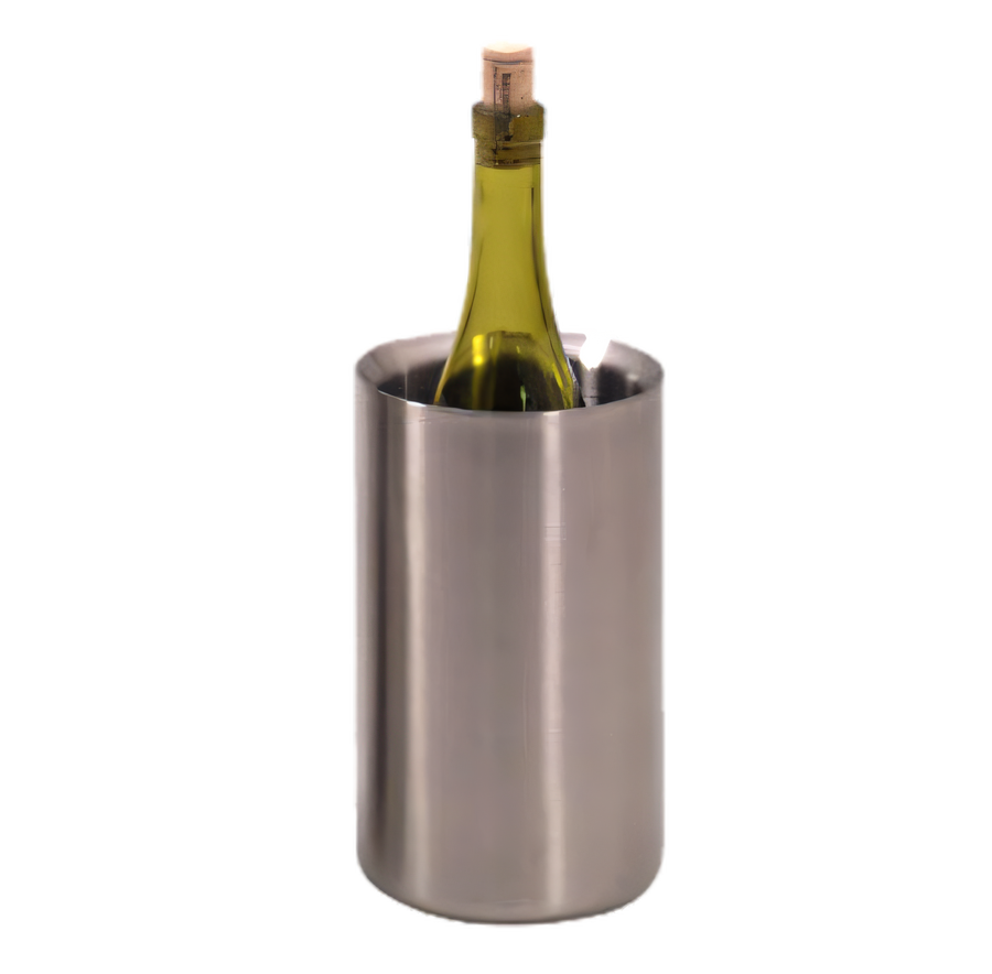 Product image #1 for American Metalcraft Satin Finish Stainless Steel Double-Wall Insulated Wine Cooler