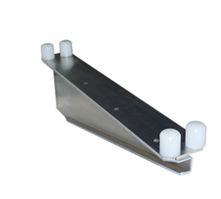 Product image #1 for 21 Inch Heavy Duty Double Knob Shelf C Bracket for Cantilevered Shelving, Stainless Steel