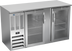 Thumbnail image #1 for Beverage-Air BBN58HC-G-S 58-Inch Shallow-Depth Two-Section Glass Door Back Bar Refrigerator