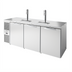 Thumbnail image #1 for True Premier Bar 84-Inch Three-Section Pass-Thru Refrigerated Draft Bar Cooler with 2 Beer Columns