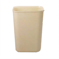 Rubbermaid Commercial 40 Qt Beige Fire-Resistant Fiberglass Waste Basket