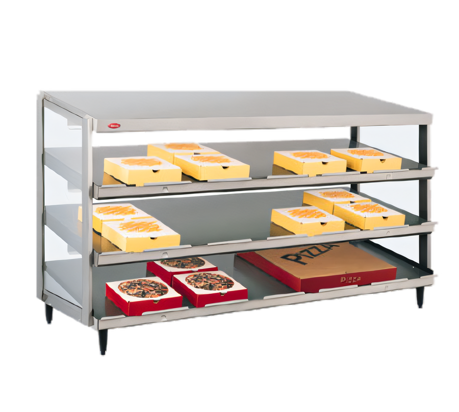 Product image #1 for Hatco Glo-Ray® Countertop Pass-Thru Pizza Warmer with Triple Slant Shelves, 24 x 24 Inch, 1800 Watts