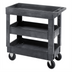 Thumbnail image #1 for Quantum 3-Shelf Gray Polymer Utility Bus Cart, 34-1/4 x 17-1/2 x 32-1/2 Inches