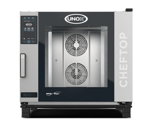 Product image #1 for UNOX CHEFTOP MIND.Maps CONVEX Full-Size Electric Convection Oven, 6-Pan Capacity, Left-to-Right Door Opening