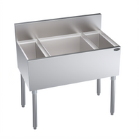 Krowne Royal Series 34-Inch Underbar Speed Multi Station with 7-Circuit Cold Plate and 18-Inch Ice Bin