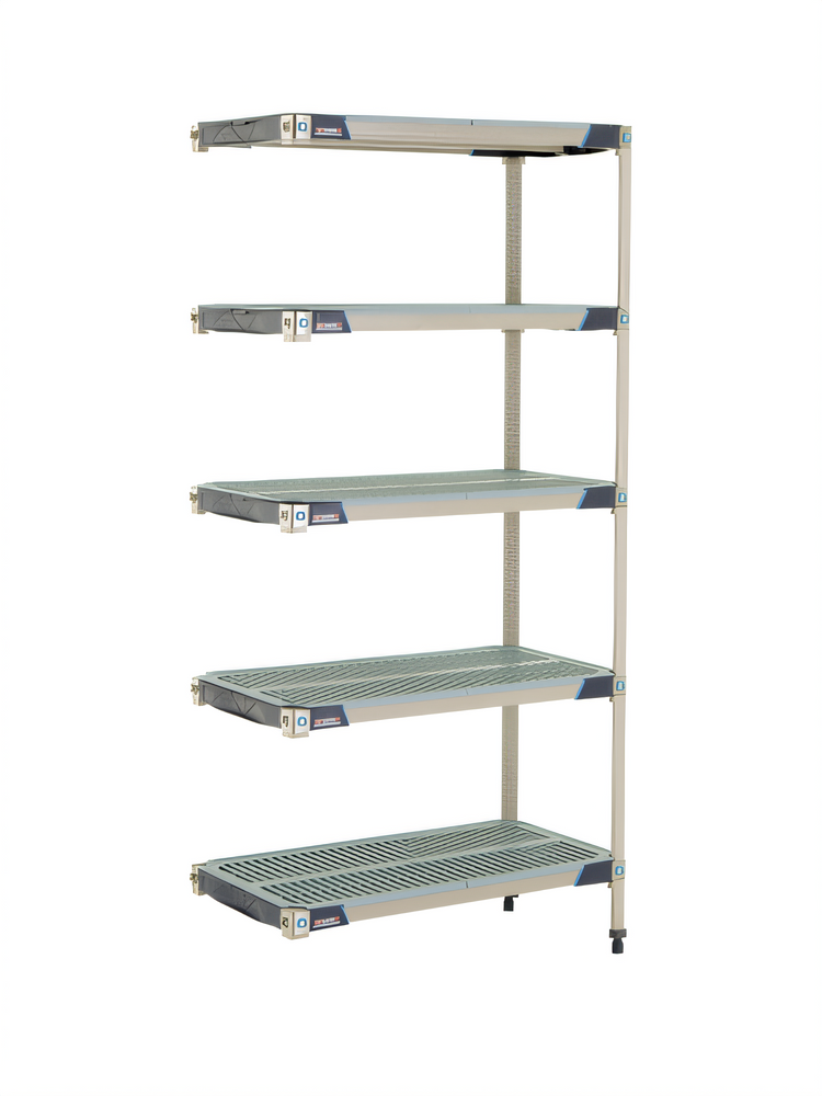 Product image #1 for MetroMax i 5-Shelf Add-On Polymer Shelving Unit, 36"W x 18"D x 74"H