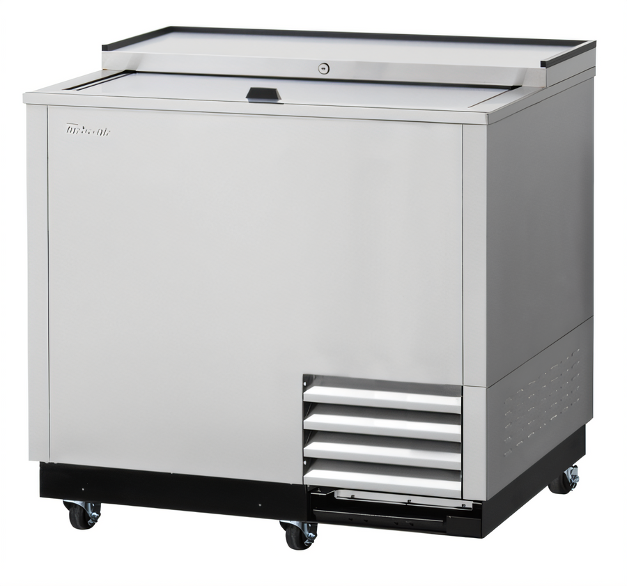 Product image #1 for Turbo Air Super Deluxe 36-3/4-Inch Stainless Steel Glass Chiller & Froster with Sliding Lid and Self-Cleaning Condenser