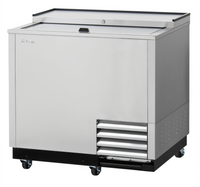 Turbo Air Super Deluxe 36-3/4-Inch Stainless Steel Glass Chiller & Froster with Sliding Lid and Self-Cleaning Condenser