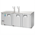 Thumbnail image #1 for Everest Refrigeration Three-Section Direct Draw Keg Refrigerator, 4 Half-Barrel Keg Capacity, 2 Stainless Steel Draft Towers