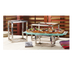 Thumbnail image #1 for American Metalcraft Hammered Stainless Steel Open Frame Rectangular Buffet Riser Set, 3-Piece