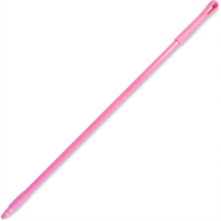 48-Inch Fiberglass Threaded Broom/Mop Handle with Hanging Cap, Pink