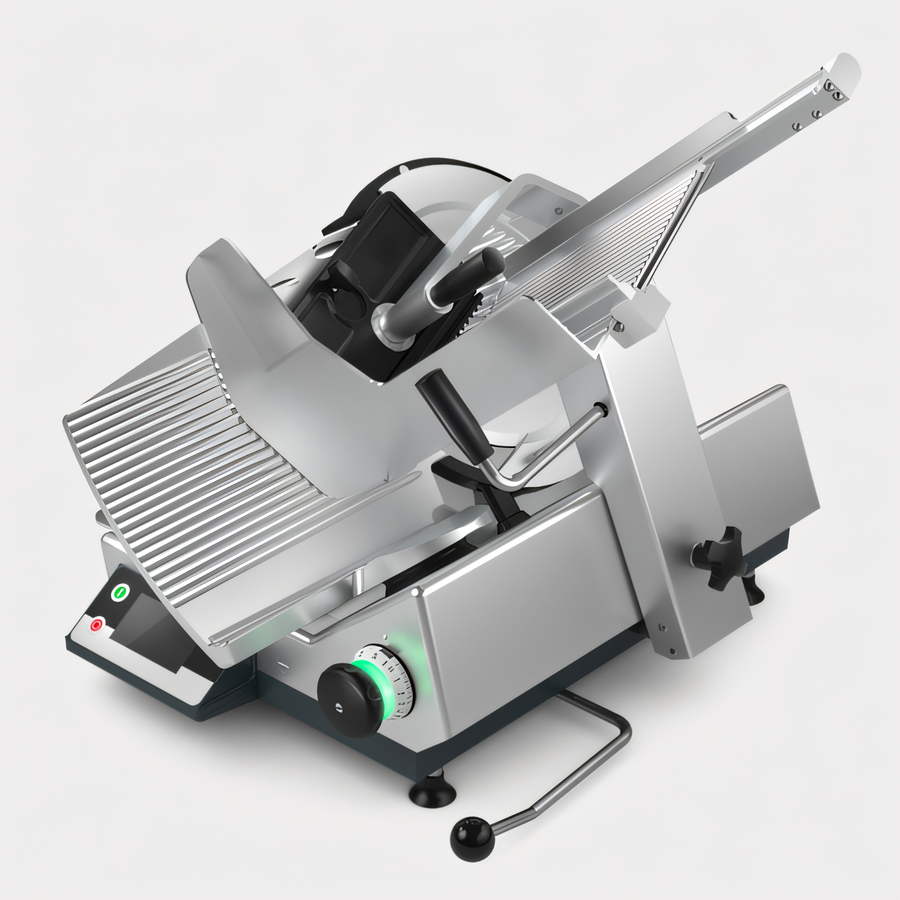 Product image #1 for Bizerba Heavy-Duty Illuminated Manual Gravity Feed Safety Slicer with Integrated Portion Scale, 13-Inch Blade