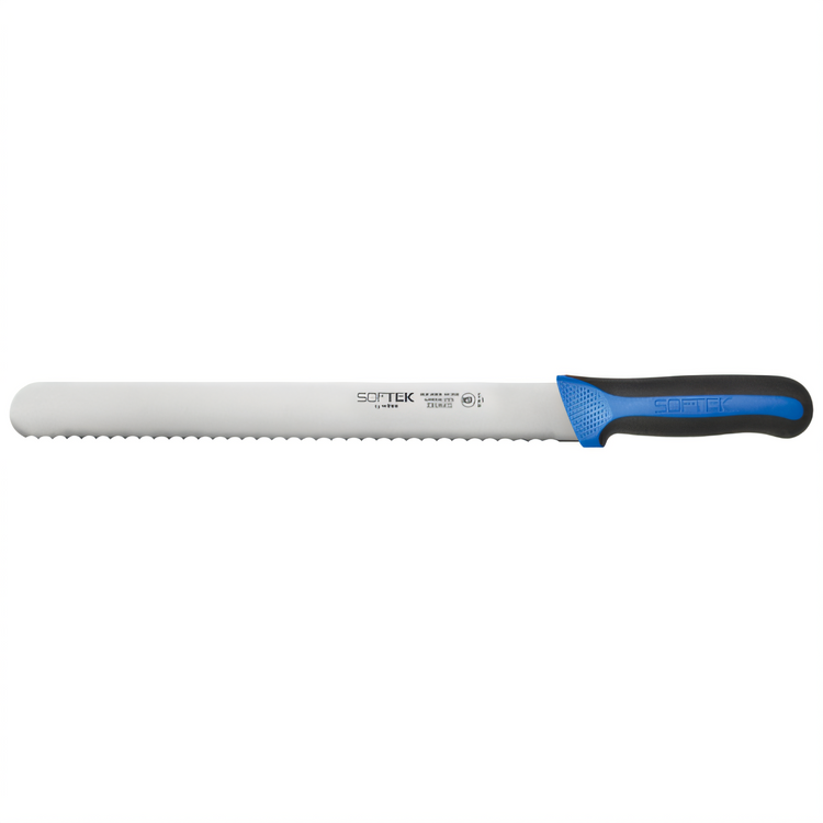 Product image #1 for Winco Sof-Tek 12-Inch Wavy Edge Slicer Knife with Non-Slip TPR Handle